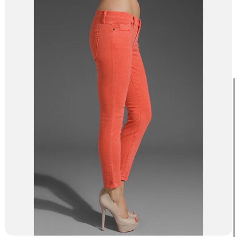 Current Elliott Jeans The Stiletto Ankle Skinny Leg in Faded Wagon Red sz 25